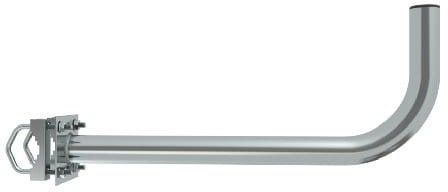 Libox Uchwyt antenowy balkonowy czołowy z cybantami 60 cm