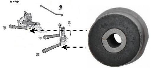 CROWN Tuleja wahacza tylnego 52087720