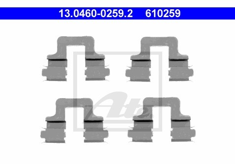 ATE ZESTAW INST KLOCKA HAM  13.0460-0259.2 VW TIGUAN 2.0TDI 15-/ AUDI A3 1.4TFSI 11-13