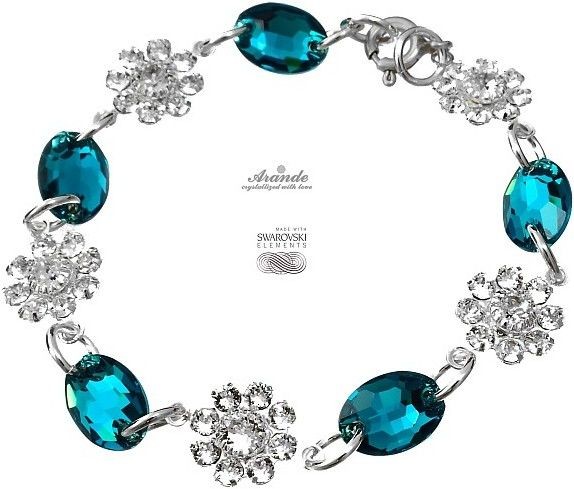 Swarovski Arande Piękna Bransoletka SREBRO BLUE FEEL 4189142986
