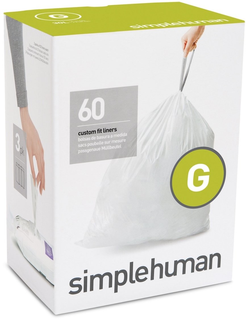 Simplehuman Worki na śmieci 3 x 20 szt rozm G 30L CW0257