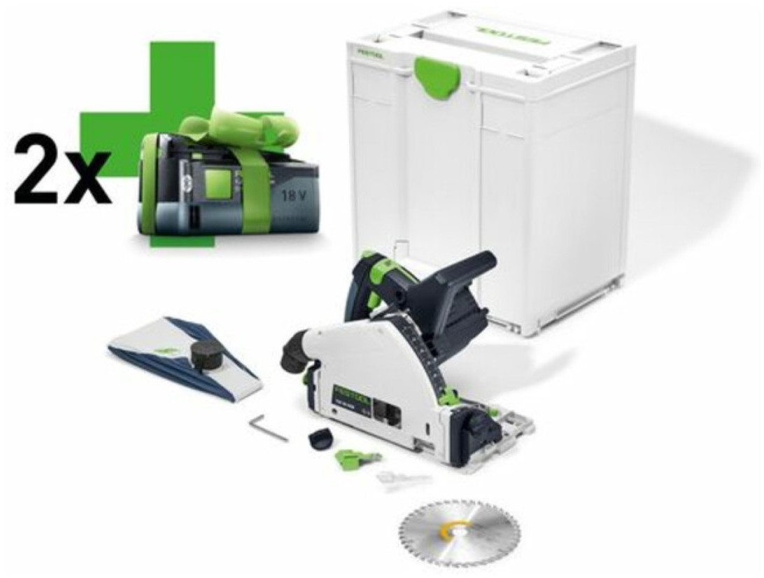 Zdjęcia - Piła Festool 18V Zagłębiarka akumulatorowa KEB-Basic-Promocja 2X5.2Ah 577025 