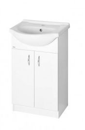 Aqualine SIMPLEX ECO 55 szafka umywalkowa wraz z umywalką 53x83,5x30,7cm SIME550