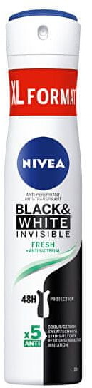 Zdjęcia - Dezodorant Nivea Black & White Invisible Fresh 48h antyperspirant 200 ml dla kobiet 