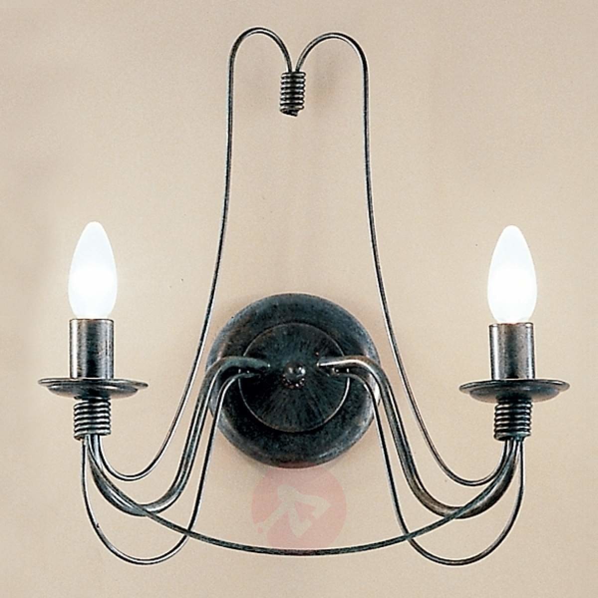 Orion 2-punktowa lampa ścienna CLARA w stylu dworkowym