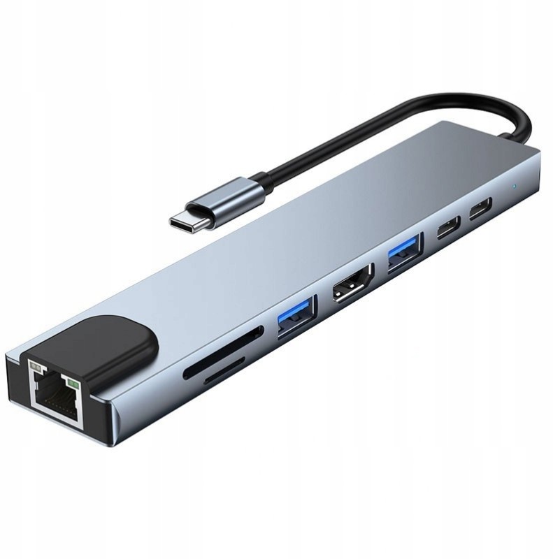 Adapter 9w1 hub rozdzielacz Usb Usb-c Sd/tf Hdmi