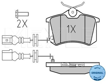Wulf Gaertner Autoparts Zestaw klocków hamulcowych, hamulce tarczowe Wulf Gaertner Autoparts 025 238 2317/W