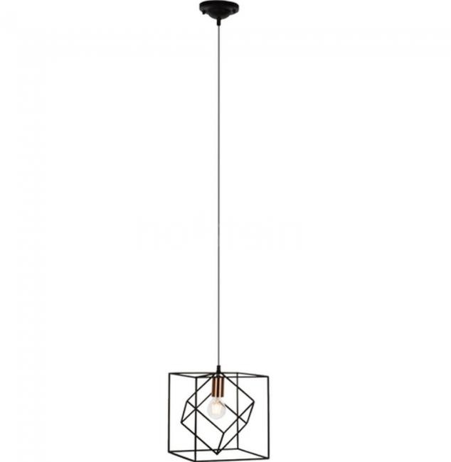 Brilliant Oświetlenie Tycho Lampa wisząca Czarny, Miedź, 1-punktowy 93594/76