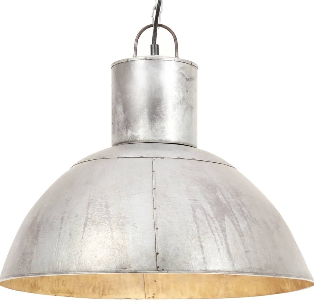 VidaXL Lampa wisząca, 25 W, kolor srebra, okrągła, 48 cm, E27 320563