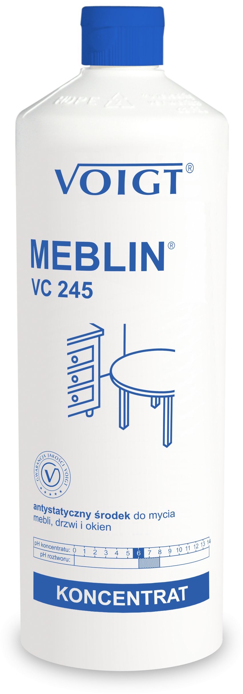 Voigt VC 245 MEBLIN 1l. do mycia mebli laminatów i powierzchni lakierowanych VC 245 1l.