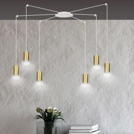 Emibig TRAKER 6 WH/GOLD 527/6 lampa wisząca 6x30W/GU10 IP20 527/6