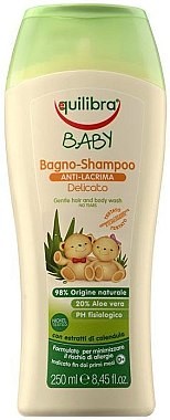 Equilibra Łagodny szampon aloesowy do ciała i włosów dla dzieci - Equilibra Baby Hair and Body Wash Łagodny szampon aloesowy do ciała i włosów dla dzieci - Equilibra Baby Hair and Body Wash
