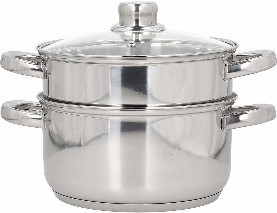 Konighoffer Garnek Do Gotowania Na Parze Stalowy Z Pokrywką Senso 4,2 L 3 El.)