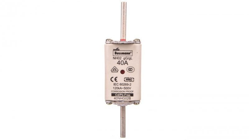 Eaton Wkładka bezpiecznikowa NH2 40A gL/gG 500V 40NHG02B 40NHG02B