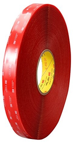 3M 3 m VHB taśmy samoprzylepne, 0,5 MM, przezroczysty, 12 mm x 33 m, przezroczysty 7000072255