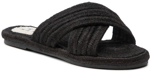 Manebi Espadryle Rope Sandals S 9.6 Y0 Czarny