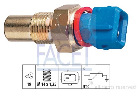 FACET Czujnik, temperatura oleju 7.3113