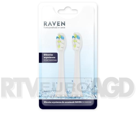 RAVEN RAVEN końcówki do szczoteczki ESOS005W 2 szt
