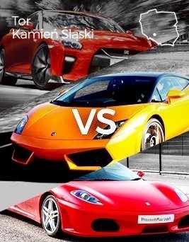 Jazda Lamborghini vs Ferrari vs Nissan  Tor Silesia Ring P0003264