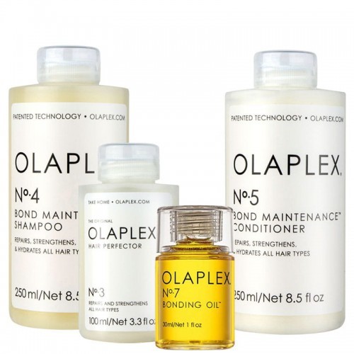 Olaplex Bond Maintenance zestaw odbudowujący | perfector No. 3, szampon No. 4, odżywka No. 5, olejek No. 7 3229