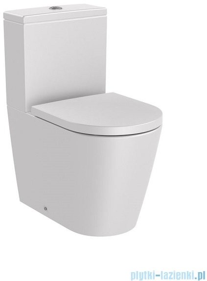 Roca Inspira Round Rimless miska do kompaktu Perłowy A342529630