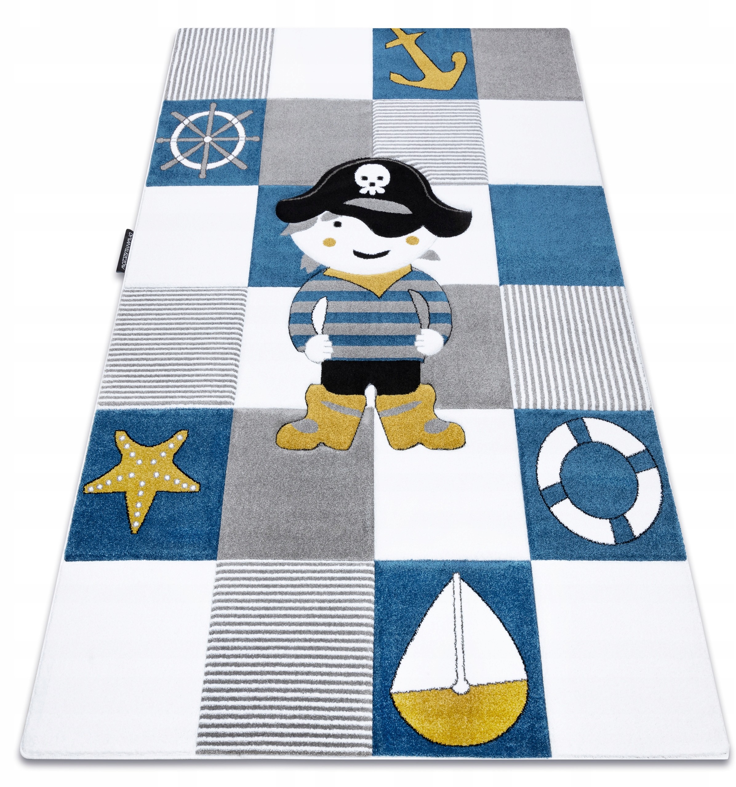 Dziecięcy Dywan Petit 180x270 Pirat Kratka #GR3499