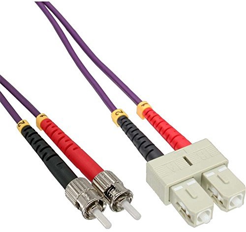 InLine 82510p LWL Duplex Kabel (SC/ST, 50/125 m, OM4, 10 m) 4043718249169