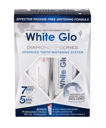 White Glo Diamond Series Advanced teeth Whitening System zestaw 7 dniowa kuracja wybielająca zęby + Pasta do zębów Professional Choice 100 ml unisex