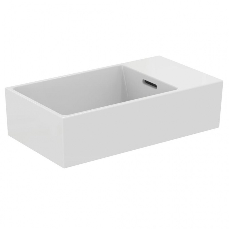 Ideal Standard Extra Umywalka wisząca lub meblowa 45x25 cm bez otworu na baterię prawa biała T392201