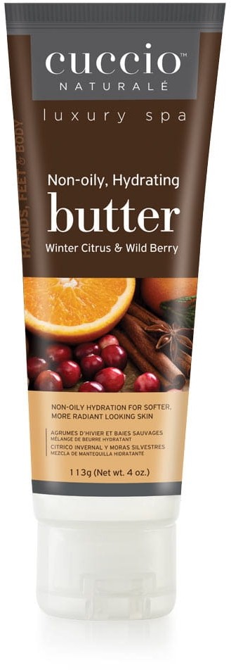 Cuccio masło do ciała, dłoni i stóp cytrus i owoce leśne 113 g CUC MASŁO 113 TUBA CYTRUS
