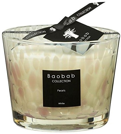 Baobab Świeca  max10pw Pearls White, wosku świecowego, 10 x 7 x 10 cm MAX10PW