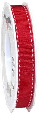 Pattberg Na prezent 15 MM 15 m Stitches  pasek do zegarka z naehstich-wzornictwo, czerwony 3721515-609