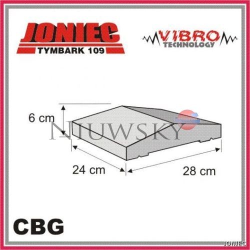 Joniec Daszek na murek CBG 24x28x6 (gorc L) kolor czarnyy / Daszek na murek CBG 24x28x6 (gorc L) czarny / Joni