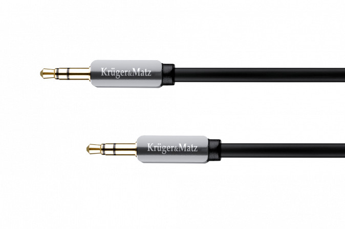 Kruger&Matz Kabel wtyk prosty - wtyk prosty jack 3.5 stereo 1.0m LEC-KM0312P