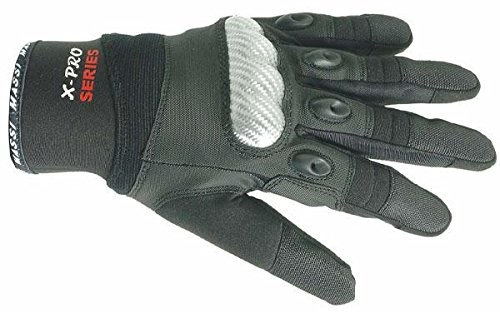 MASSI Oprawa Expert Carbon  Voodoo-rękawiczki rowerowe unisex, kolor, czarny, s 28346