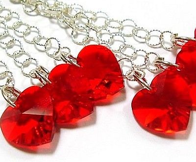 Swarovski PROMOCJA kolczyki SREBRO serca