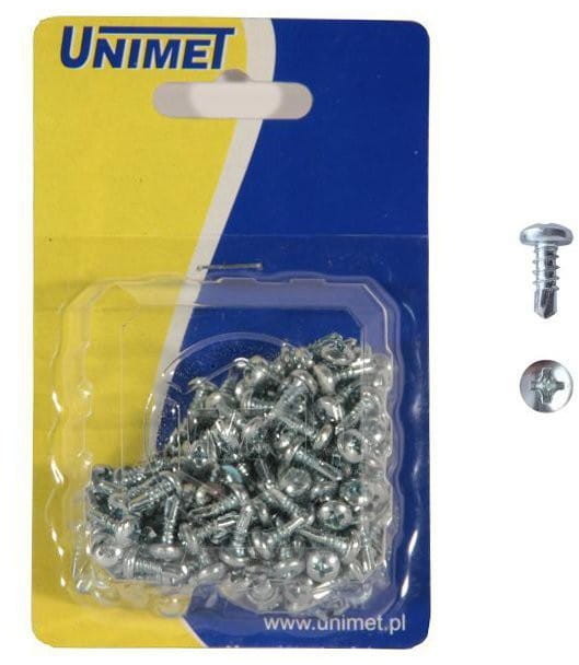 UNIMET WKRĘT SAMOWIERTNY OCYNKOWANY 3.5*9.5MM BLISTER-200SZT. 504 3.5*95ZN [6696358]