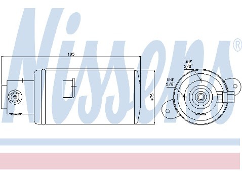 NISSENS Osuszacz klimatyzacji 95076