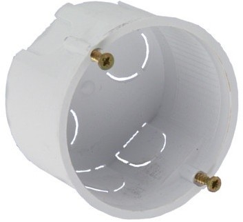 Puszka podtynkowa PKpw 60x40mm z wkrętami 13.75