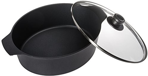 Woll WOLL 3126dpi Diamond Lite naczynie do pieczenia z odlewu do kuchenek indukcyjnych z pokrywką szklaną w kartonowym pudełku na prezent, 6 L, 31 x 26 cm, wysokość 11 cm 3126DPI