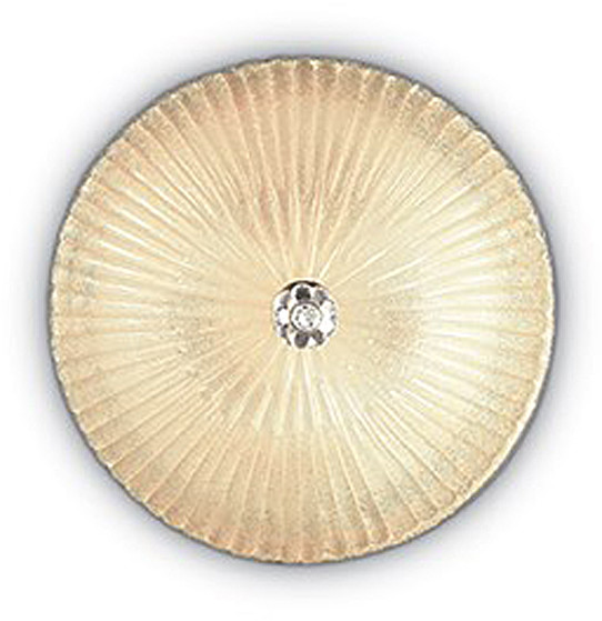 IDEAL LUX Lampa Ścienna Shell Pl3 Ambra 140179 Średnica 40,0 Wys. 12,0