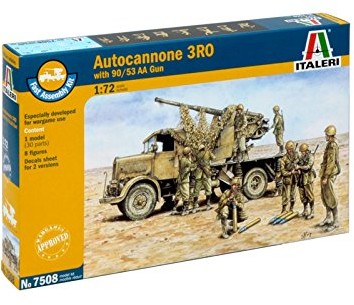 Italeri 7508s ro3 & 90/53 AA Gun 2.f.a. Models
