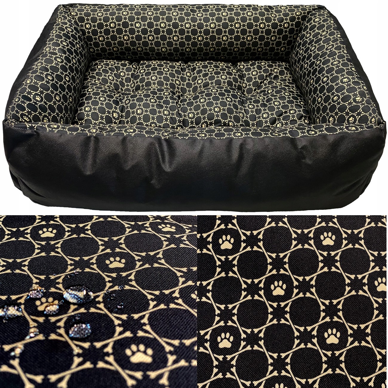 Legowisko dla psa kanapa 120x90 Louis Black Nowość