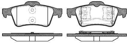 RoadHouse Zestaw klocków hamulcowych, hamulce tarczowe 2842.00