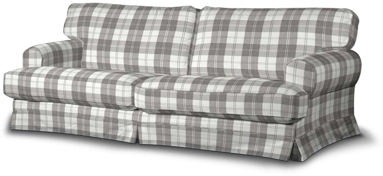 Dekoria pl pl Pokrowiec na sofę Ekeskog rozkładaną krata szaro-biała sofa ekeskog rozkładana Edinburgh 1015-115-79