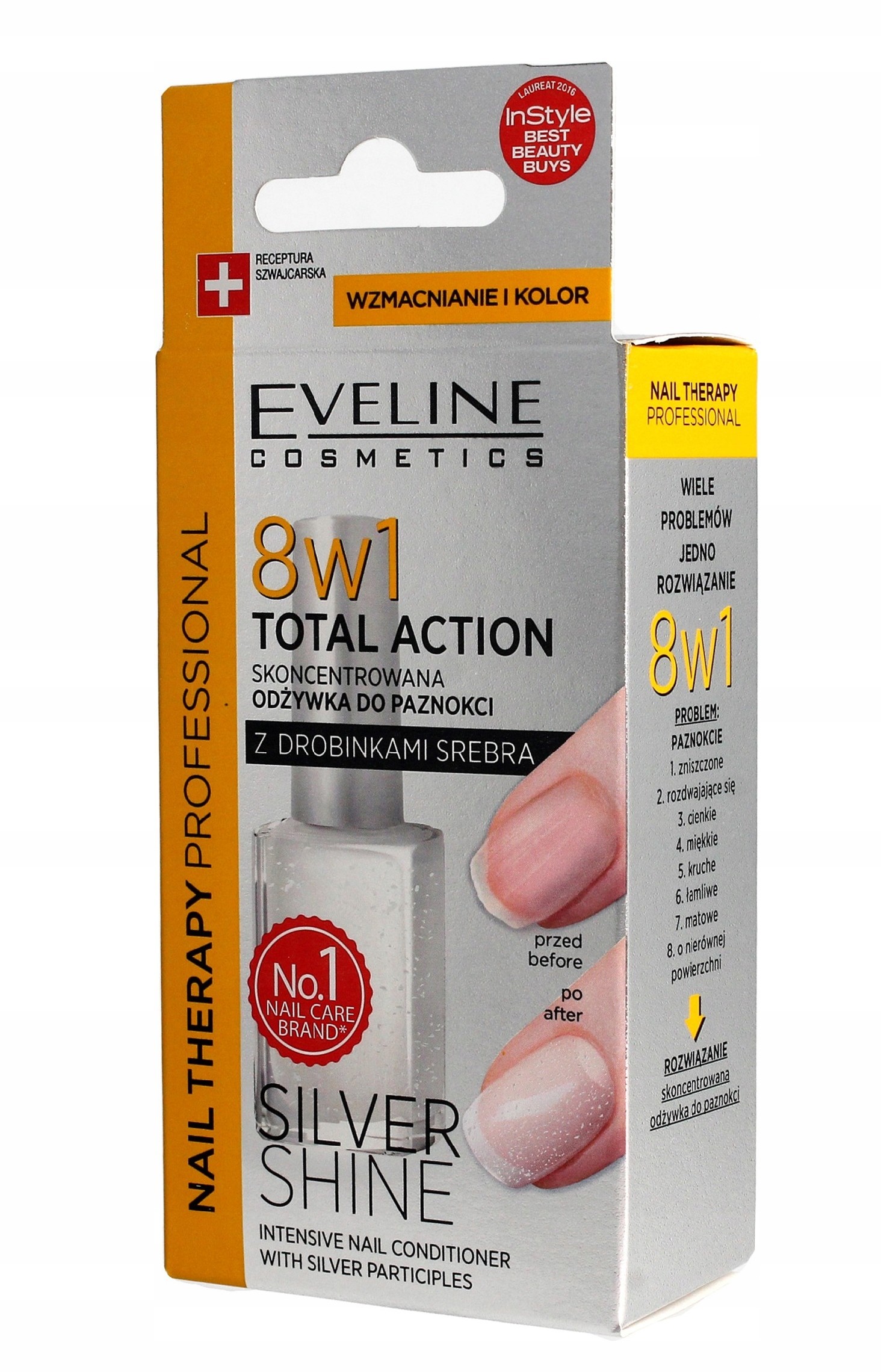 Eveline Nail Therapy Lakier odżywka 8w1 12 ml