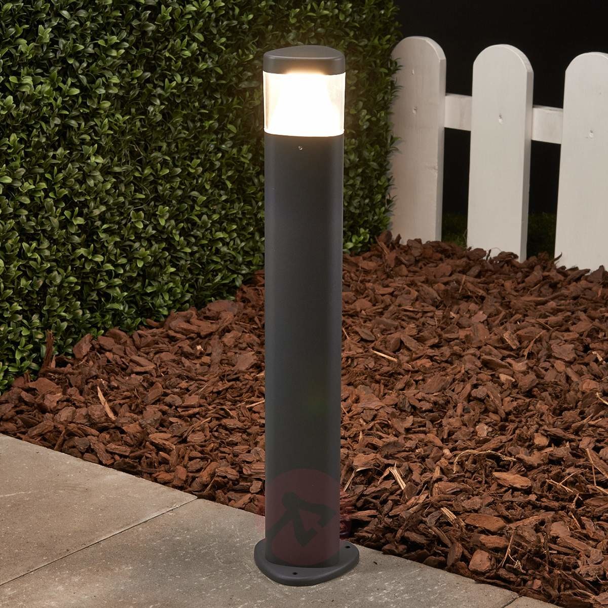 Lampenwelt Aluminiowa lampa na cokół LED Milou