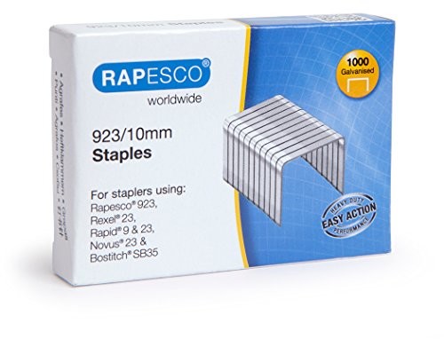 Rapesco 923/10 mm ocynkowane staple (typ 23)  1.000 sztuk 1237