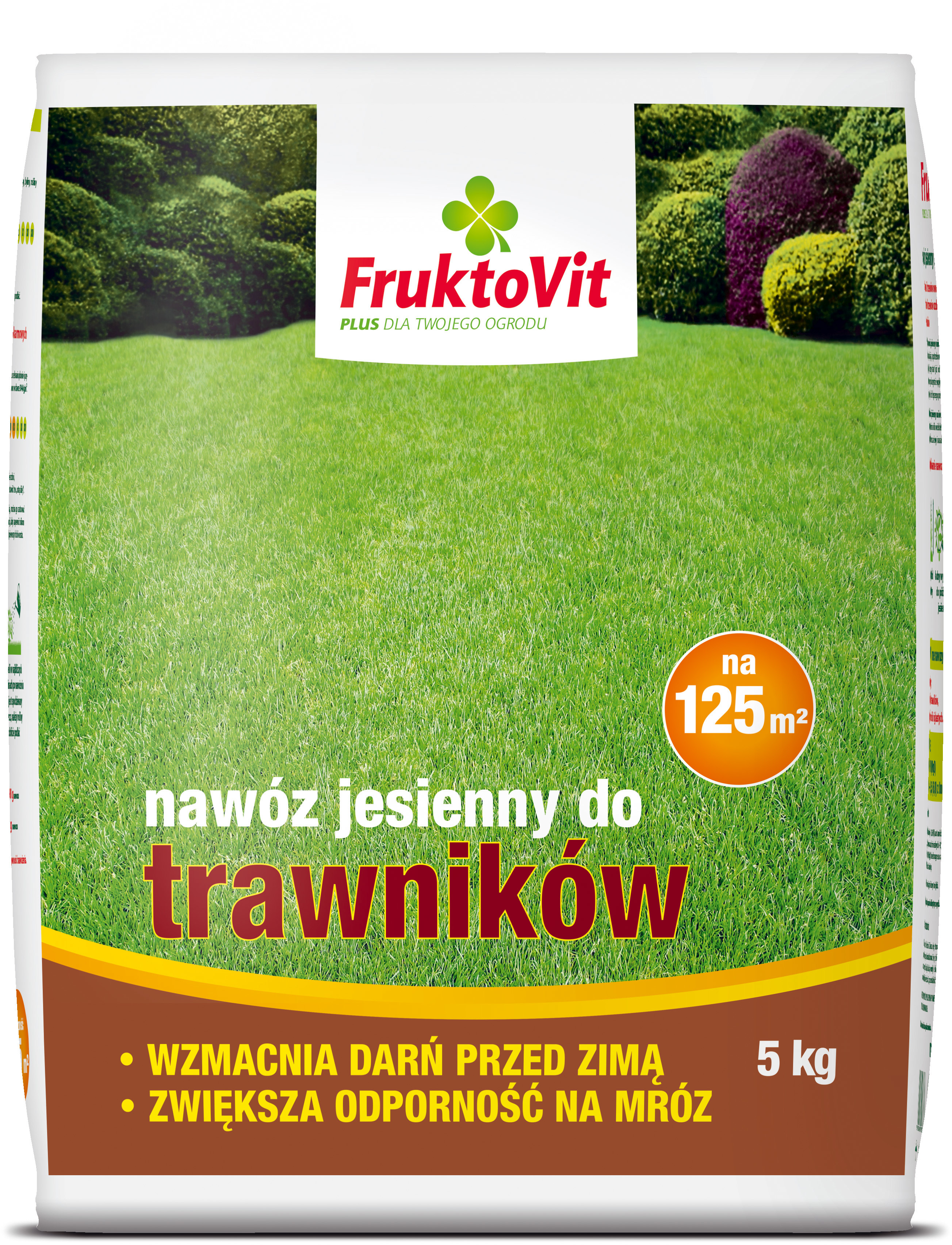 Fruktovit Plus Nawóz jesienny granulowany do trawników worek 5 kg
