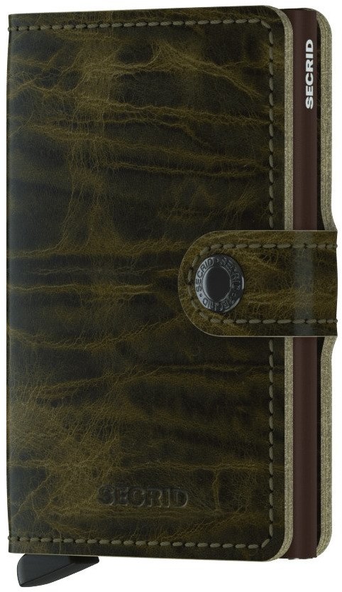 Secrid Miniportfel Miniwallet Secrid Dutch Martin - Olive MDM-Olive